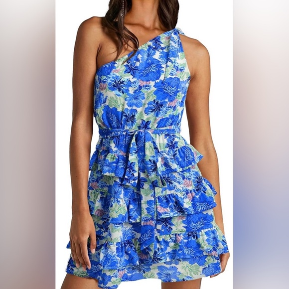 Dresses & Skirts - Floral One-Shoulder Dress